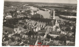 Delcampe - NEVERS: Cathédrale Panorama Sur Le Val De Loire Vue Aérienne 10x15 - Très Bon état - Nevers