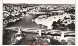 Delcampe - NEVERS: La Loir à Nvers, Pont Du Chemin De Fer Et Pont De Loire Vue Aérienne 10x15 - Très Bon état - Nevers