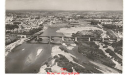 Delcampe - NEVERS: Le Pont Du Chemin De Fer Et Le Pont De Loire Vue Aérienne 10x15 - Très Bon état - Nevers
