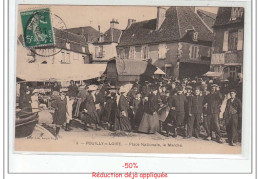 Delcampe - POUILLY SUR LOIRE - Place Nationale, Le Marché - Très Bon état - Pouilly Sur Loire
