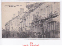 Delcampe - POUILLY-sur-LOIRE: Grande Rue Et L'hôtel Neuf - Très Bon état - Pouilly Sur Loire