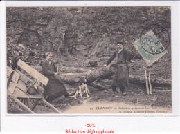 Delcampe - CLAMECY: Sabotiers Préparant Leur Bois - Très Bon état - Clamecy
