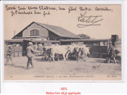 Delcampe - CORBIGNY: La Gare, Embarquement Difficile - Très Bon état - Corbigny
