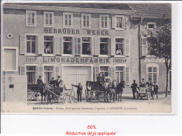 Delcampe - LORQUIN - Weber Frères - Sirops, Fabrique De Limonade, Liqueurs - état - Lorquin