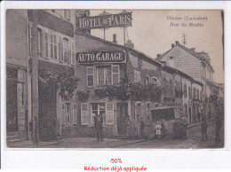 Delcampe - DIEUZE: Rue Du Moulin, Hôtel De Paris, Auto Garage - Très Bon état - Dieuze