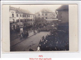Delcampe - SARREGUEMINES : Lot De 6 Cartes Photo - Fêtes De La Libération (militaire - Guerre 14-18) - Très Bon état - Sarreguemines