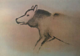 Delcampe - France Les Eyzies Grotte Font Gaume Loup Préhistorique Art Unposted #SCC557 - Les Eyzies