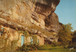 Delcampe - France Les Eyzies Habitations Troglodytiques Falaises Unposted #SCC543 - Les Eyzies