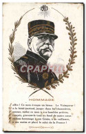 Delcampe - CPA Fantaisie Hommage Joffre Militaria - Heimat