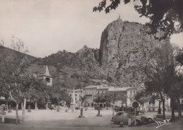 Delcampe - France Castellane 04 La Place Et Le Roc Architecture Real Photo Unposted #SCC351 - Castellane