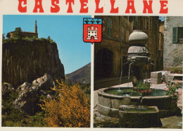 Delcampe - France Castellane Fontaine Village Rocher #SCC350 - Castellane