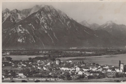 Delcampe - Suisse Villeneuve Vue Générale Du Village Alpin Et Des Alpes #SCC205 - Villeneuve