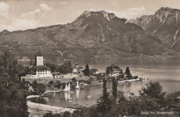 Delcampe - Schweiz Spiez Berner Oberland Thunersee Niederhorn Schloss Boote #SCC090 - Spiez