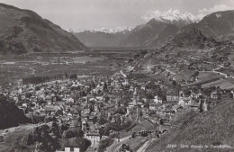 Delcampe - Suisse Sion Panorama Ville Montagnes Tourbillon Unposted #SCC078 - Sion