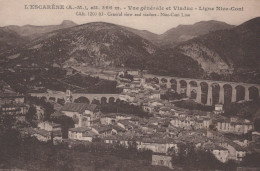 Delcampe - France L Escarène Vue Générale Viaduc Ligne Nice Coni Unposted #SCC955 - L'Escarène