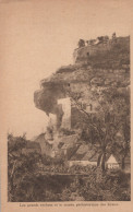 Delcampe - France Les Eyzies Rochers Musée Préhistorique Architecture Troglodytique #SCC812 - Les Eyzies