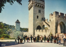 Delcampe - France Cahors Scène Folklorique Pont Valentré Unposted #SCC599 - Cahors