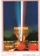 Delcampe - CPM - E - PARIS - LES CHAMPS ELYSEES ET L'ARC DE TRIOMPHE ILLUMISE - CEREMONIES DU 11 NOVEMBRE - Champs-Elysées