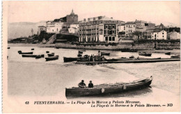 Delcampe - CPA  Carte  Postale  Espagne  Fuenterrabía  La Playa De La Marina Y Palacio Miramar   VM111087 - Guipúzcoa (San Sebastián)