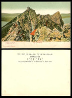 Delcampe - Gibraltar Old Colour UB Postcard SIGNAL STATION Rock Summit Rocks Peak VB Cumbo - Gibraltar