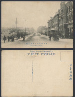 Delcampe - China Russia Old Postcard Vladivostok Winter Snowy Street Scene Rickshaw 海參崴浦鹽斯德 - China