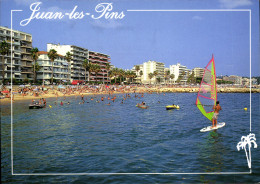 Delcampe - CPM Juan Les Pins Vue Generale La Plage - Juan-les-Pins