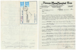 Delcampe - LETTRE.  IRAN.  1946. POUR FRANCE. NESSIM MEIR HAKKAK SON. POUR LA FRANCE - Iran