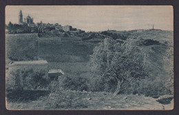 Delcampe - Vintage Postcard Israel Jerusalem Mount Zion Abbey Of Dormition Jamal Bros - Israel