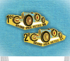 Delcampe - 2 PIN'S //  ** 1er & 2ème GRAND PRIX RÉTRO 1988 / 1991 ** . (A.D.C.). - F1