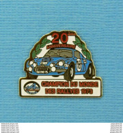 Delcampe - 1 PIN'S //  ** RENAULT " ALPINE A110 1800 BERLINETTE " CHAMPIONNAT DU MONDE DES RALLYES 1973 ** - Rallye