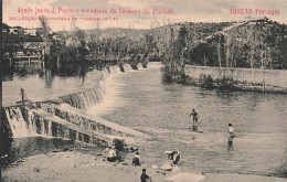 Delcampe - TOMAR - Açude Junto à Ponte E Escadaria Da Senhora Da Piedade  (2 Scans) - Santarem