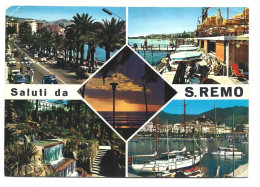 Delcampe - Italie - San Remo - Sanremo - Saluti Da San Remo - Viale Imperatrice - Bagni Eden Roc - Panorama E Porto - Années 1970 - San Remo