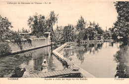 Delcampe - TOMAR - Açude E Roda De Rega No Rio Nabão  (2 Scans) - Santarem