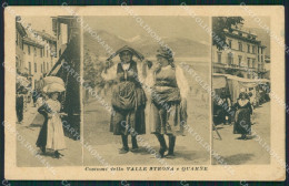 Delcampe - Verbania Omegna Quarna Costumi PIEGHE Cartolina QZ2455 - Verbania