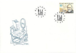Delcampe - FDC 500 Czech Republic Karel Slavoj Amerling 2007 Medicine, Teaching - Handicaps
