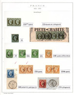 Delcampe - FRANCE - 1852/1862 - Napoléon III , Empire N° 11b à 17A , Oblitérations P.c. Et Lettre , Càd Type 15 + Variétés . T.T.B. - 1853-1860 Napoléon III