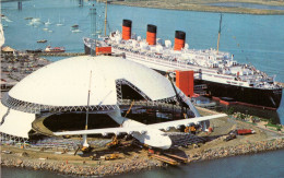 Delcampe - USA - LONG BEACH - 1982 The "SPRUCE GOOSE" And The "QUEEN MARY"** _2 Scans - Long Beach