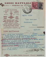Delcampe - # TORINO: Testatina LUIGI BATTAGLIA -  Lime E Raspe   1927 - Sonstige & Ohne Zuordnung