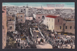 Delcampe - Vintage Postcard Palestine Bethlehem Christmas Day Procession Holy Land 1920s - Palästina