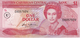 Delcampe - BILLETE DE ANGUILLA DE EASTERN CARIBBEAN CENTRAL DE 1 DOLLAR AÑOS 1985/88 SIN CIRCULAR (UNC) (BANKNOTE) - Caraïbes Orientales