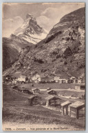 Delcampe - Zermatt Vue Generale Et Le Mont Cervin Carte Postale Postcard - Zermatt