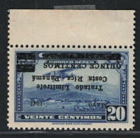 Delcampe - 1941 Costa Rica, Posta Aerea, Soprastampa Capovolta, Yvert # 48, MNH** - Autres - Amérique