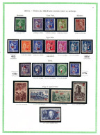 Delcampe - FRANCE-1940/41- Série Surchargée Complète N°476 ** à 493 **, Avec 4 VARIETES MAJEURES N° 478a + 479a + 482j + 485d . T.B - Neufs