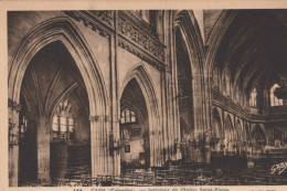 Delcampe - France Caen Intérieur Église Saint Pierre Architecture Gothique Unposted #SCD247 - Caen
