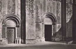 Delcampe - France Caen Église Saint Étienne Portail Roman Xie S Real Photo Unposted #SCD244 - Caen