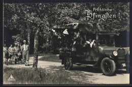Delcampe - AK Lastkraftwagen Chevrolet Der Firma Theodor Stolle - Transporter & LKW