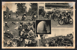 Delcampe - AK Motorrad-Rennen, VIII. Zlatá Prilba Ceskoslovenska, Verschiedene Szenen - Motorfietsen
