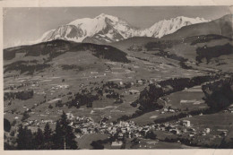 Delcampe - France Megeve Vue Générale Mont Blanc Paysage Affranchie #SCE003 - Megève