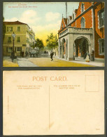 Delcampe - Gibraltar Old Colour Postcard Convent And South Port Street Scene Carts VB Cumbo - Gibraltar