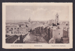 Delcampe - Vintage Postcard Palestine Bethlehem Front Of The Basilica Nativity Holy Land - Palästina